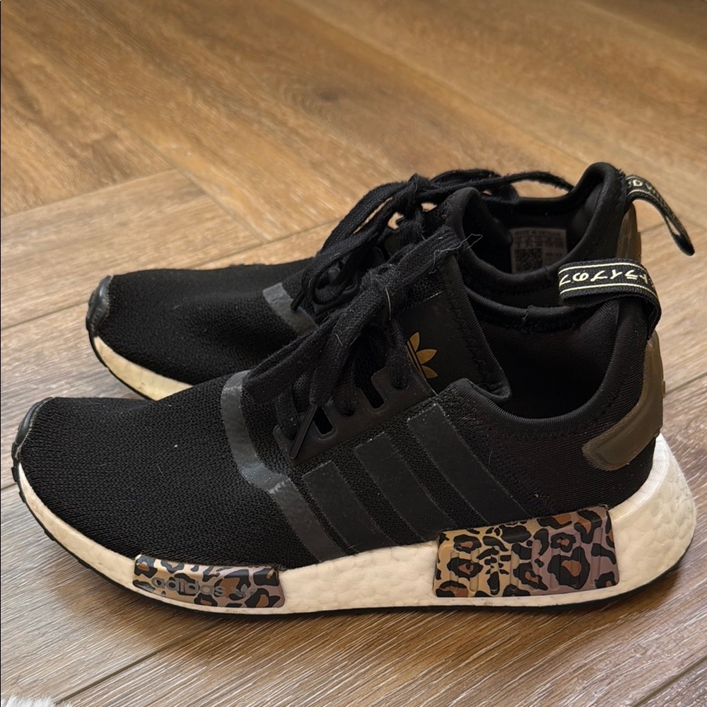 Adidas Women's NMD-R1 Black Leopard Sneakers